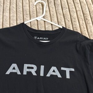 Ariat Men's Black and Gray Logo Tee